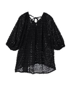 Green Parks AnriettMusee カットジャガードタックブラウス