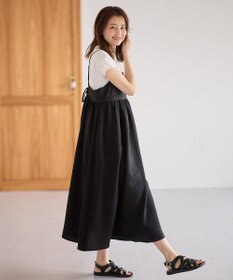 ANY 【洗濯機可能】ギンガムギャザーワンピース