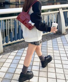 WEGO チャーム付きボストンバッグ