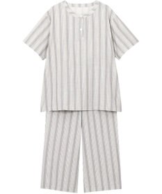 ワコール／睡眠科学 パジャマ 5分袖 半袖 8分丈 綿100%(本体) レディース YDT146 睡眠科学／ワコール