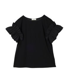 earth music&ecology フリルスリーブカットソー