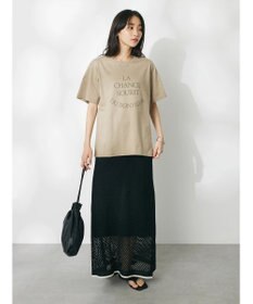 CRAFT STANDARD BOUTIQUE 配色メッシュニットスカート