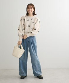 Green Parks ・ＡＮＤＳＥＡＲＣＨ　メニーリボンニットプルオーバー