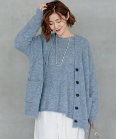 23区 【Oggi11月号掲載】ブラッシュドアルパカ ニットカーディガン