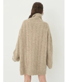 earth music&ecology ブークレハーフジップミニワンピース