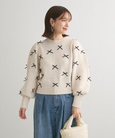 Green Parks ・ＡＮＤＳＥＡＲＣＨ　メニーリボンニットプルオーバー