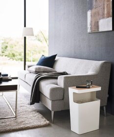 tower 天板付きトラッシュカン リン 角型 ナチュラル