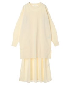 Green Parks ＳＥＴ２点　ニットチュニック＋キャミワンピース