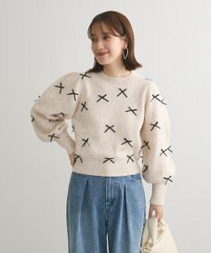 Green Parks ・ＡＮＤＳＥＡＲＣＨ　メニーリボンニットプルオーバー