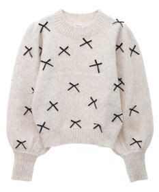 Green Parks ・ＡＮＤＳＥＡＲＣＨ　メニーリボンニットプルオーバー