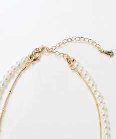 Phoebe 2wayダブルラインパールチェーンネックレス