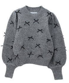 Green Parks ・ＡＮＤＳＥＡＲＣＨ　メニーリボンニットプルオーバー