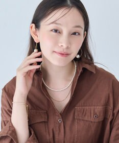 Phoebe 2wayダブルラインパールチェーンネックレス