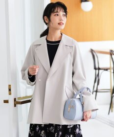 ANY SIS 【2WAY】エレカジストレッチミドルトレンチ コート