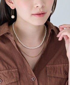 Phoebe 2wayダブルラインパールチェーンネックレス