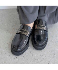 MODE ET JACOMO <carino>【レイン対応】厚底メタルモチーフローファー
