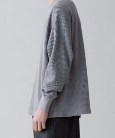 UNFILO MENS イージーケア ワッフル クルーネック [23年春夏商品]