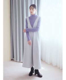 earth music&ecology 前後２ｗａｙ圧縮ニットジャンスカ