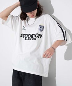 WEGO 【ユニセックス着用ITEM/手洗い可/MLサイズ】ラインゲームロゴT