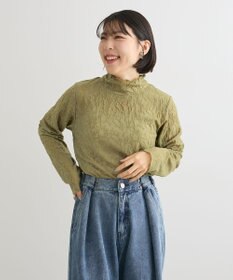 Green Parks レースハイネックプルオーバー