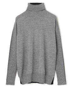BEIGE， 【洗える・VERY NaVY12月号掲載】LA MONNAIE / バイカラーウールタートルニット