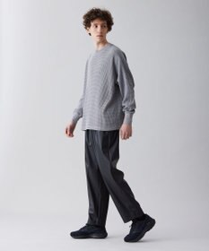 UNFILO MENS イージーケア ワッフル クルーネック [23年春夏商品]
