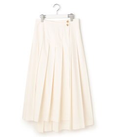 23区 【GOLD LABEL】タスランタイプライター アシンメトリー ラップスカート