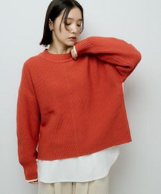 Green Parks かのこ編モックネックニットプルオーバー