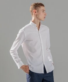 JOSEPH HOMME トライジャガードストレッチ　ウィングカラーシャツ