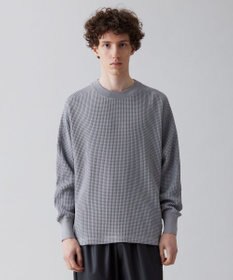 UNFILO MENS イージーケア ワッフル クルーネック [23年春夏商品]