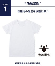WACOAL MEN インナー　【ムレからの解放】　吸放湿性　吸汗速乾　通気性　3分袖　/ブロス　GL3310