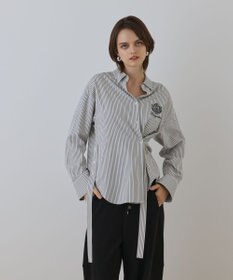 GRACE CONTINENTAL エンブレム刺繍シャツ