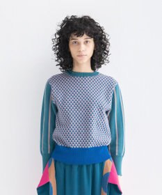 COQ GEO BORDER プルオーバーニット