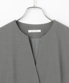 #Newans 【洗濯機可能/ストレッチ】ペプラムジレ