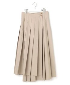 23区 【GOLD LABEL】タスランタイプライター アシンメトリー ラップスカート