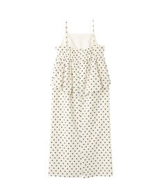 YECCA VECCA ドット柄バルーンキャミワンピース