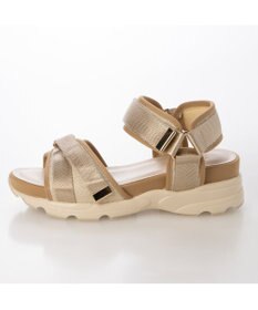 MODE ET JACOMO <carino>厚底クロスベルトスポーツサンダル