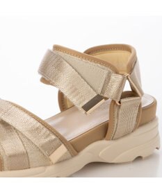 MODE ET JACOMO <carino>厚底クロスベルトスポーツサンダル