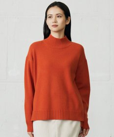 自由区 ウールカシミヤブレンドハイネック ニット