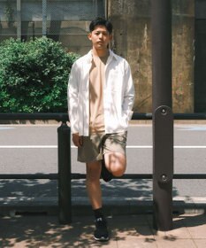 SHARE PARK MENS 【UVカット・撥水・ストレッチ】イージーデニムレギュラーカラーシャツ