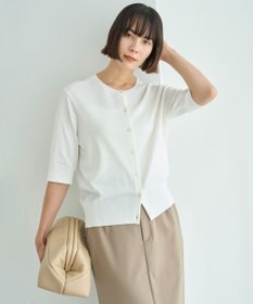 UNFILO L スゴ機能美 ハーフスリーブ カーディガン