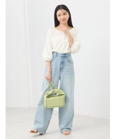 earth music&ecology フラワーレースブラウス