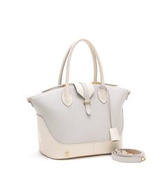 A.D.M.J. 【牛革】モーツァルト/バイカラーノーブルファスナートート25cm(ショルダーストラップ付)