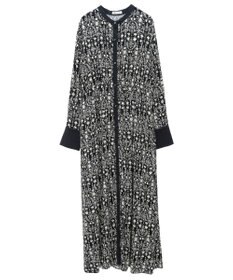 CRAFT STANDARD BOUTIQUE 総柄バイカラーワンピース