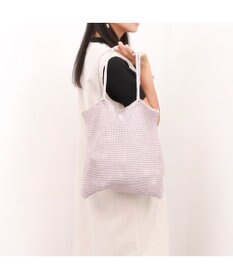UNBILLION カシュカシュ cachecache / ラメ糸編みトートバッグ