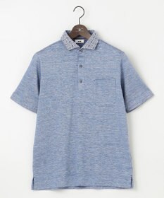 JOSEPH ABBOUD 【吸水速乾】リネンハニカム ポロシャツ