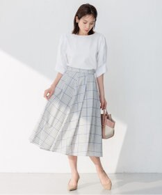 組曲 S 【洗える】シアーチェック スカート