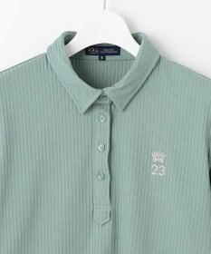 23区GOLF 飽きずに使えるベーシックアイテム【WOMEN】】 リブポロシャツ