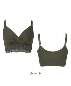 BRADELIS New York 【BRADELIS NewYork peace】綿混ハイブリッド・デイリーハートカップブラ24 バストを脇からしっかり包みホールドするノンワイヤー補正ブラ