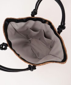 自由区 ノットハンドルラフィアトート バッグ